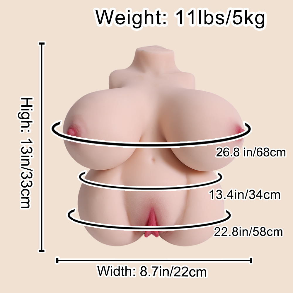 sex doll 68cm 68cm Tpe Material Two-hole Doll Sex Toy main image 1