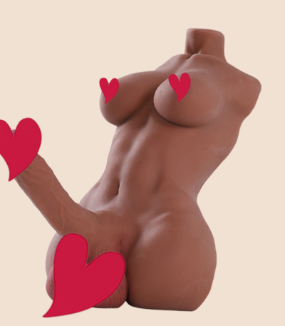 10.6LB Tanned Futa Sex Doll Torso with Penis 7