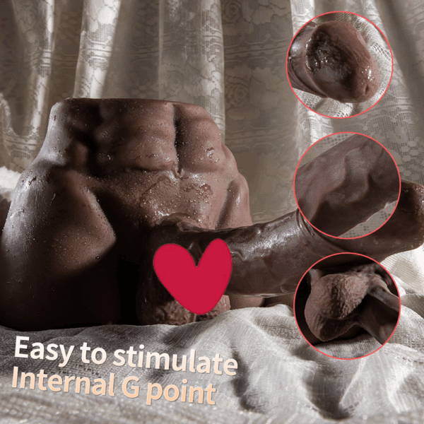 5.9lb Trans Futanari Big Ass Sex Doll Torso, Butt Toy with Realistic Dildo69