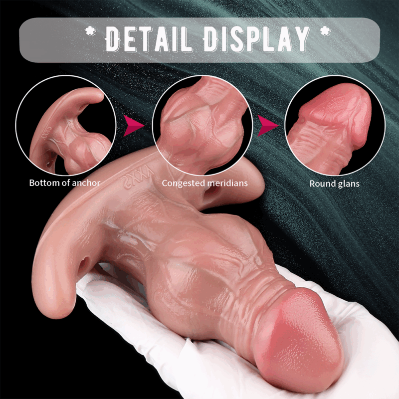 2-Realistic Anal Plug with vibrations Anal Plug Sex Toys Vibrator
