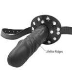 Face Dildo Double-Cock Lockable Realistic Penis Gag Mouth Gag (2)