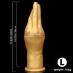 Realistic Anal Plug with Simulated Hand Giant Dildo L