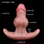 Realistic Anal Plug with vibrations Anal Plug Sex Toys Vibrator size