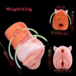 Realistic Fox Pocket Pussy Anime-style Animal Penetrable Masturbator with Ears size