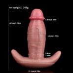 Realistic Anal Plug with vibrations Anal Plugs with Tails size
