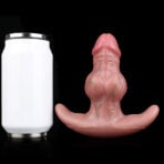 Realistic Anal Plug with vibrations Anal Plug Sex Toys Vibrator tan