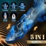 Thrusting Vibrating Heating Huge Dildo with Suction Cup (4)