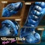 Thrusting Vibrating Heating Huge Dildo with Suction Cup (7)