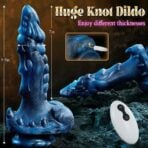 Thrusting Vibrating Heating Huge Dildo with Suction Cup (8)