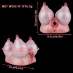 Cow Tits Pocket Pussy Sucking Breast Stroker Nipple Onahole SIZE