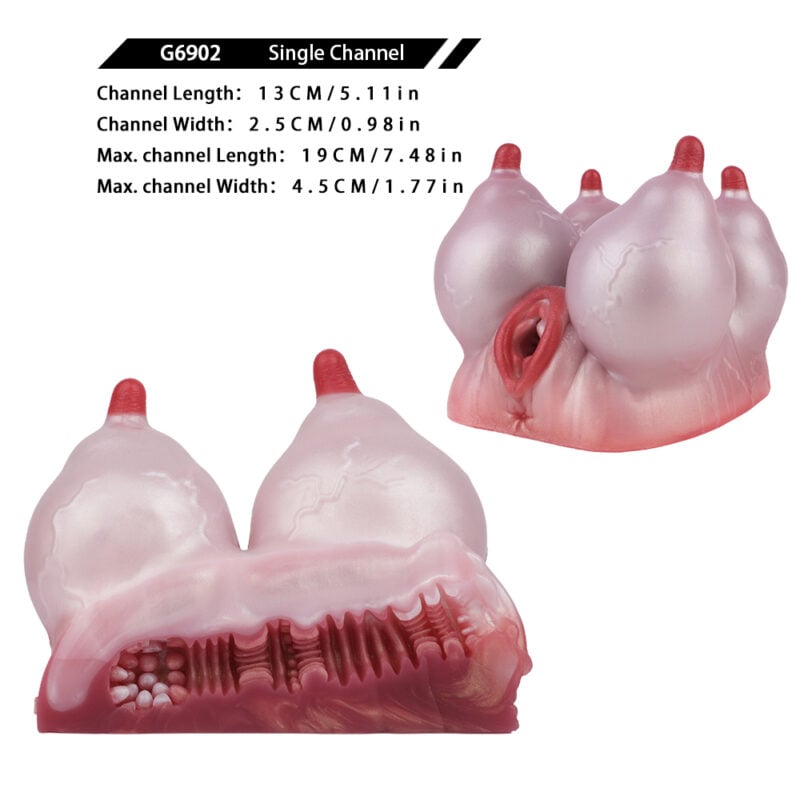 Cow Tits Pocket Pussy Sucking Breast Stroker Nipple Onahole