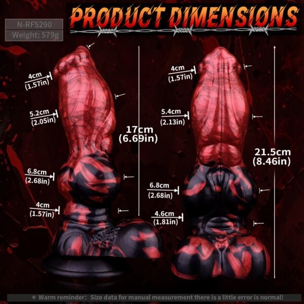 Fake Horse Cock Dildo Dog Knot Dildo (1)