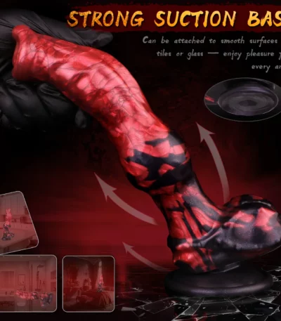 Horse Dick Dildo Red Giant Dildo Anal Knot Dildo (1)