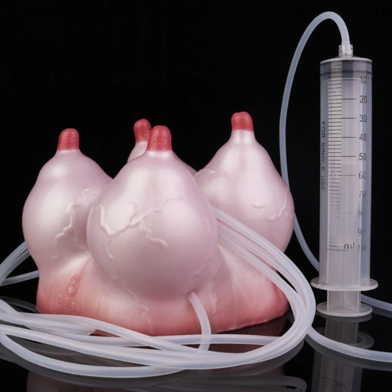 Cow Tits Pocket Pussy Sucking Breast Stroker Nipple Onahole 4