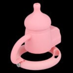 Pink Small Chastity Cage Silicone Male Chastity Cage (1)