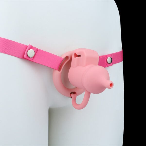 Pink Small Chastity Cage Silicone Male Chastity Cage-11