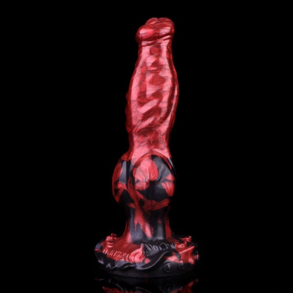 Red dog knot dildo Big Animal Dildo- (3)