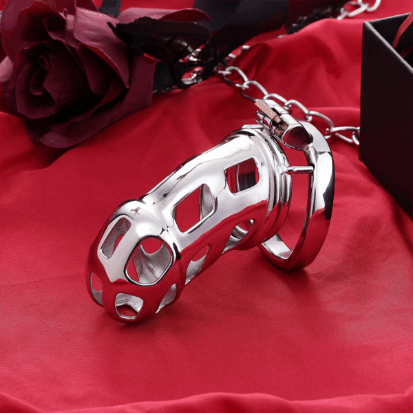 Stainless Steel Metal Male Chastity Cage (1)