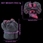 Fantasy Male Torso Sex Doll with Dual Holes Black pocket pussy size