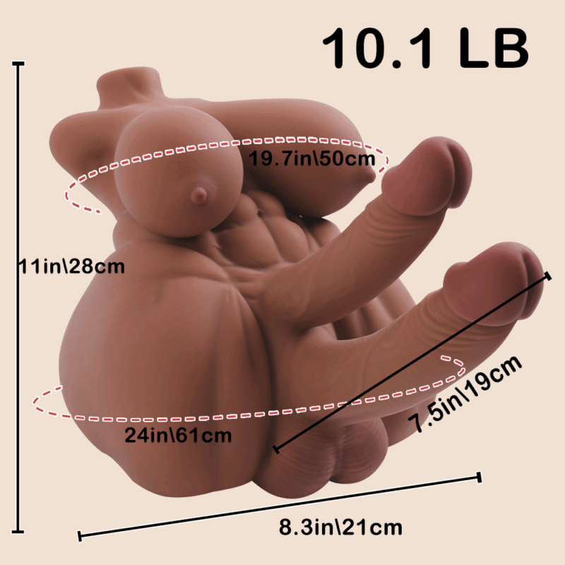 Futa Sex Doll with Two Dicks Shemale Sex Doll Transsexual Toys szie