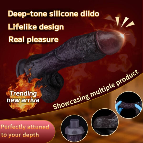 Giant Realistic Black Dildo(Alexander) (3)