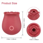 Dimensions of the Rose Sex Toy
