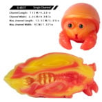 Cute Hermit Crabs Discreet Pocket Pussy Discreet Sex Toys Channel Size