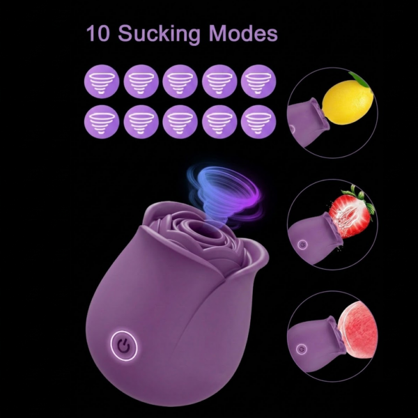 Purple Rose Sex Toy Clit Sucking Toy Best Clitoral Vibrators