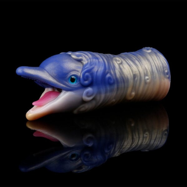 Fantasy Dolphin Silicone Pocket Pussy Pump-Blow Job Simulator10