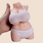 Mini Sex Doll Torso Pocket Pussy with white Lingerie (1)