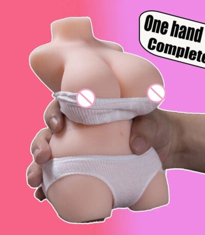 Mini Sex Doll Torso Pocket Pussy with white Lingerie(Alina)5