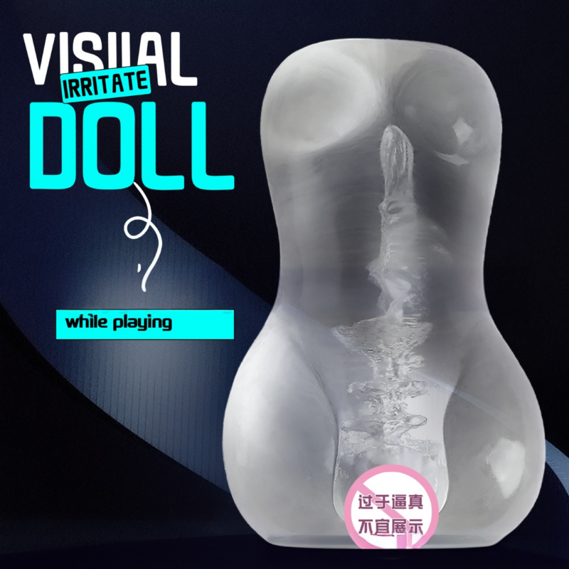 Clear Pocket Pussy Transparent Male Sex Toy Clear Masterbator (1)