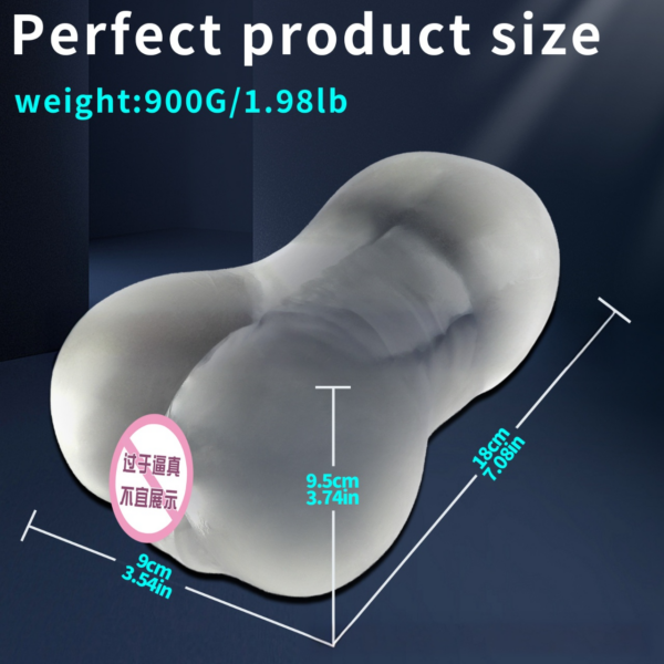 Clear Pocket Pussy Transparent Male Sex Toy Clear Masterbator 3