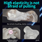 Clear Pocket Pussy Transparent Male Sex Toy Clear Masterbator (4)