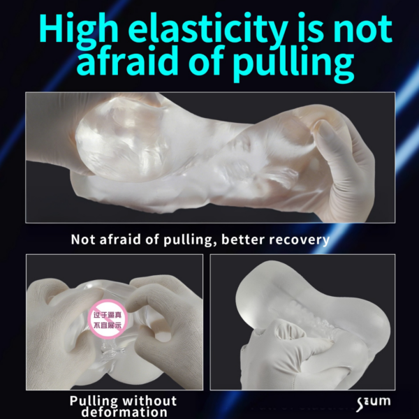 Clear Pocket Pussy Transparent Male Sex Toy Clear Masterbator (4)