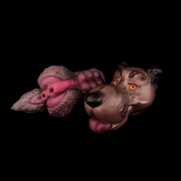 Furry Sex Doll Dog Head & Pussy Furry Sex Toys Dual Silicone Stroker