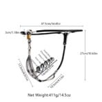 Female Chastity Belt with Stainless Steel Butt Plug size