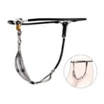 Female Chastity Belt with Stainless Steel Butt Plug black3