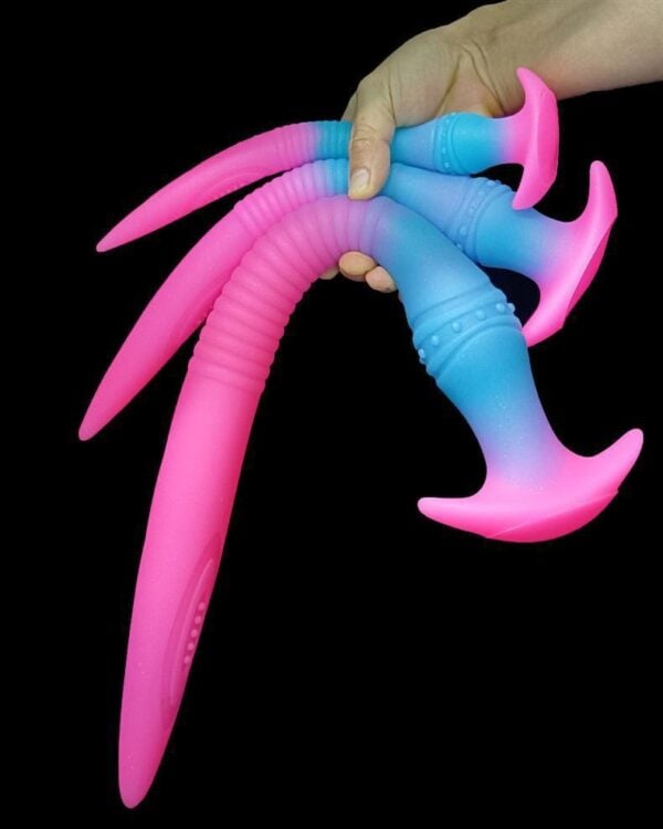 Super Long Anal Toy Glow-in-the-Dark Silicone Long Anal Plug (1)