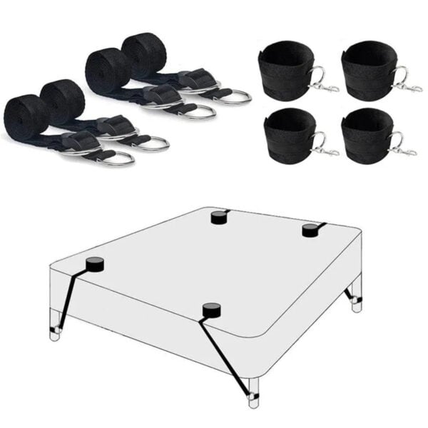Bed Bondage Hand Cuffs Restraints Set