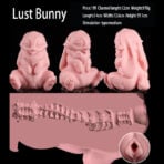 Lust Bunny Pocket Pussy - Silicone Animal Stroker - Image 5