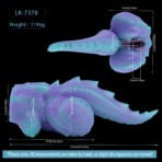 Furry Pocket Pussy Fantasy Dragon Silicone Masturbator size