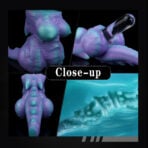 Furry Pocket Pussy Fantasy Dragon Silicone Masturbator11